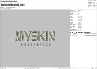 Myskintext Embroidery File 6 sizes