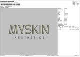 Myskintext Embroidery File 6 sizes