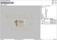 Mystictext Embroidery File 6 sizes
