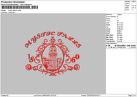 Mystictext V2 Embroidery File 6 sizes