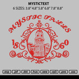 Mystictext V2 Embroidery File 6 sizes