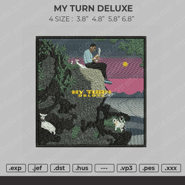 My Turn Deluxe Embroidery File 4 size