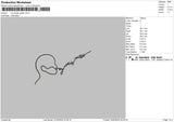 Words Text Embroidery File 6 sizes