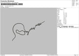 Words Text Embroidery File 6 sizes