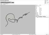 Words Text Embroidery File 6 sizes