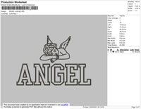 Angel Outline Embroidery File 4 size