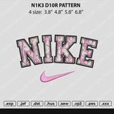 Nike Dior Embroidery File 4 size