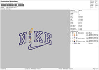 Nike Booker Embroidery File 4 size