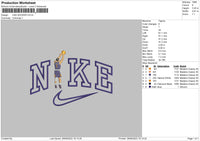 Nike Booker Embroidery File 4 size