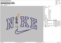 Nike Booker Embroidery File 4 size