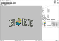 Nike Minion V3 Embroidery File 5 sizes