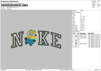Nike Minion V3 Embroidery File 5 sizes