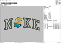 Nike Minion V3 Embroidery File 5 sizes