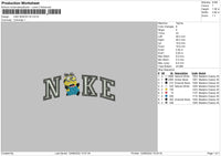 Nike Minion V4 Embroidery File 4 sizes