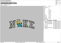 Nike Minion V4 Embroidery File 4 sizes
