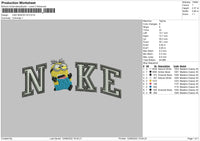 Nike Minion V4 Embroidery File 4 sizes