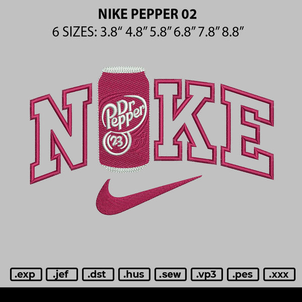 Nike Pepper 02 Embroidery FIle 6 sizes