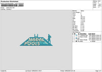 Nadaltext Embroidery File 6 sizes