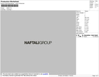 Naftali Embroidery File 4 size
