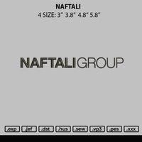 Naftali Embroidery File 4 size
