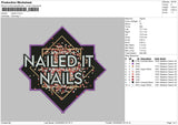 Nailed It Embroidery File 4 size