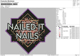 Nailed It Embroidery File 4 size