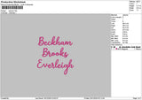 Group Names Embroidery 5 Files