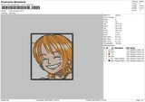 Nami One Piece Embroidery File 4 size