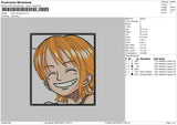 Nami One Piece Embroidery File 4 size
