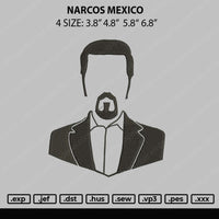 Narcos Mexico Embroidery File 4 size