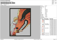 Naruto Kurama Embroidery File 4 size