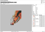 Naruto Kurama No Frame Embroidery File 4 size