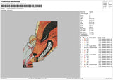 Naruto Kurama No Frame Embroidery File 4 size