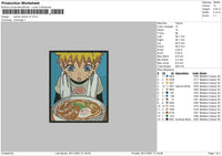 Naruto Ramen V2 Embroidery File 4 size