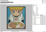 Naruto Ramen V2 Embroidery File 4 size