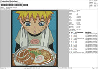 Naruto Ramen V2 Embroidery File 4 size