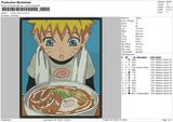 Naruto Ramen V2 Embroidery File 4 size