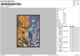 Naruto Sasuke Embroidery File 4 size