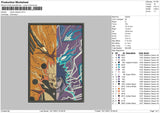 Naruto Sasuke Embroidery File 4 size