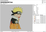 Naruto Uzumaki Embroidery File 4 size