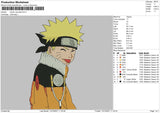 Naruto Uzumaki Embroidery File 4 size