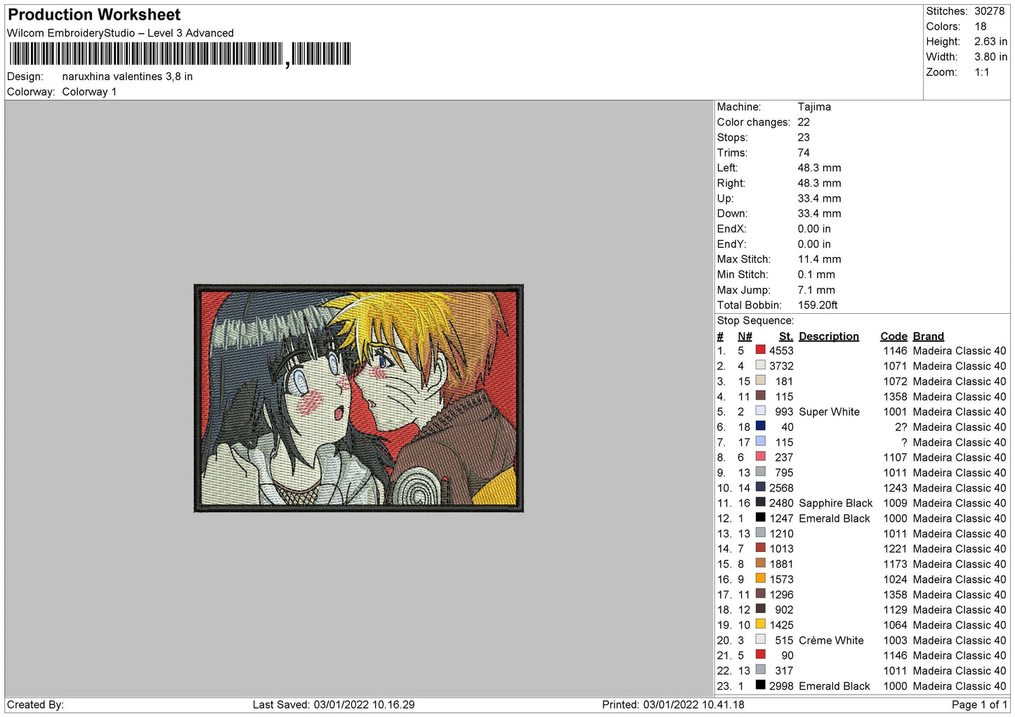 Naruxhina Embroidery File 4 Size