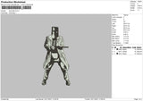 Ned Kelly Embroidery File 4 size