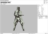 Ned Kelly Embroidery File 4 size