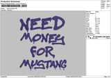 Needtext 0603 Embroidery File 6 sizes