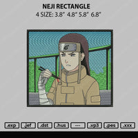 Neji Rectangle 02 Embroidery File 4 size