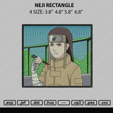 Neji Rectangle 02 Embroidery File 4 size