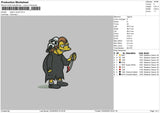 Nelson Muntz Embroidery File 4 size