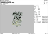 Neverfold Money Embroidery File 4 size