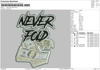 Neverfold Money Embroidery File 4 size